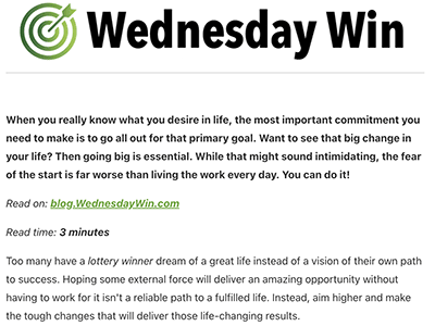 Preview of 16 July 2025, Wednesday Win weekly newsletter
