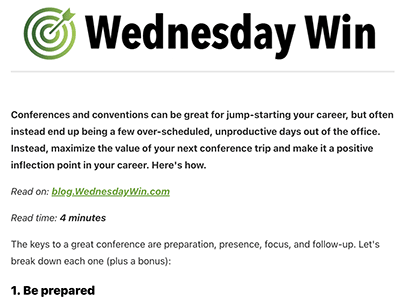 Preview of September 3, 2025, Wednesday Win newsletter