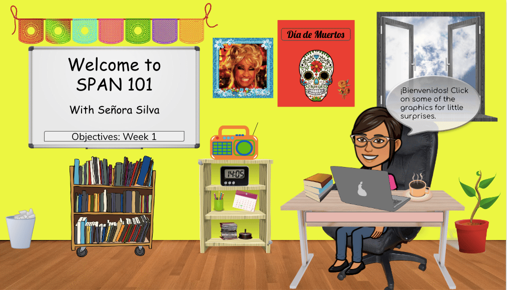 Teaching culture in Spanish class with Bitmoji and Google Slides