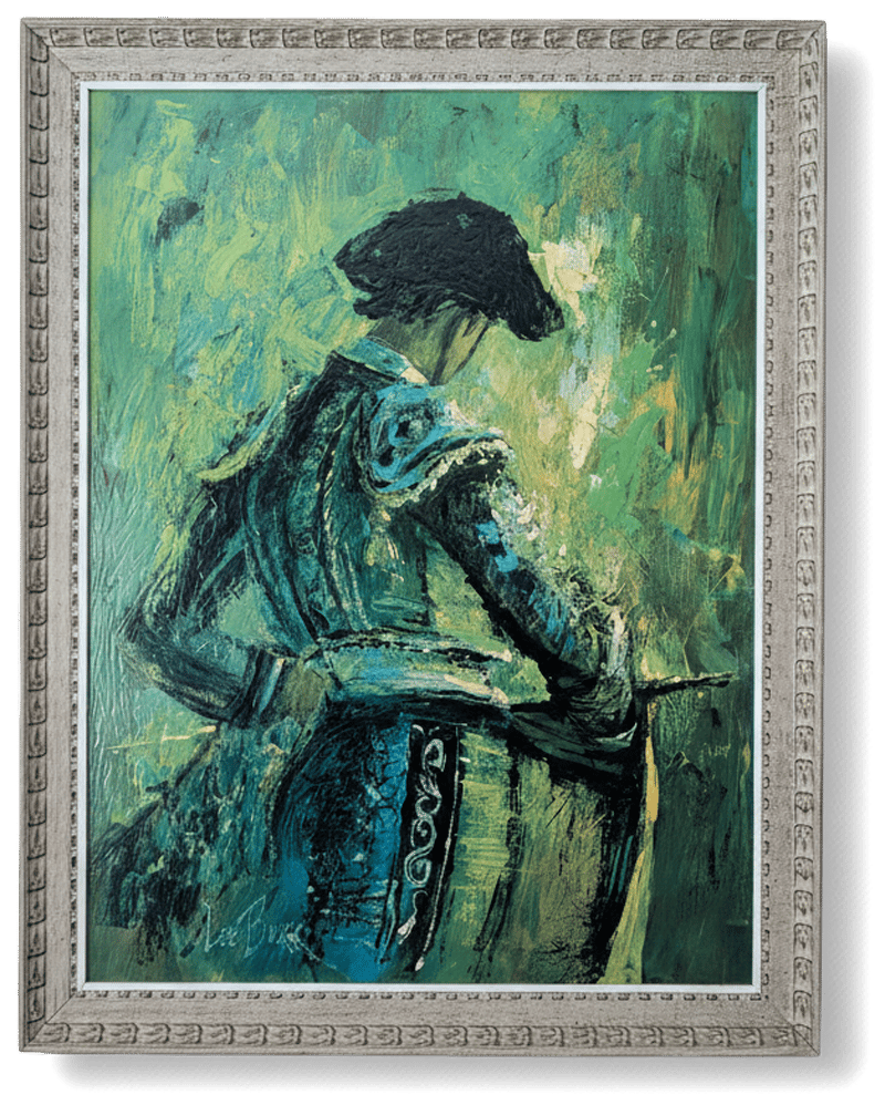 The Challenge by Lee Burr, Textured Lithograph for Turner Wall Art