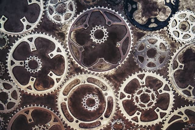 A selection of cogs and gears. (Tim Mossholder/Unsplash)