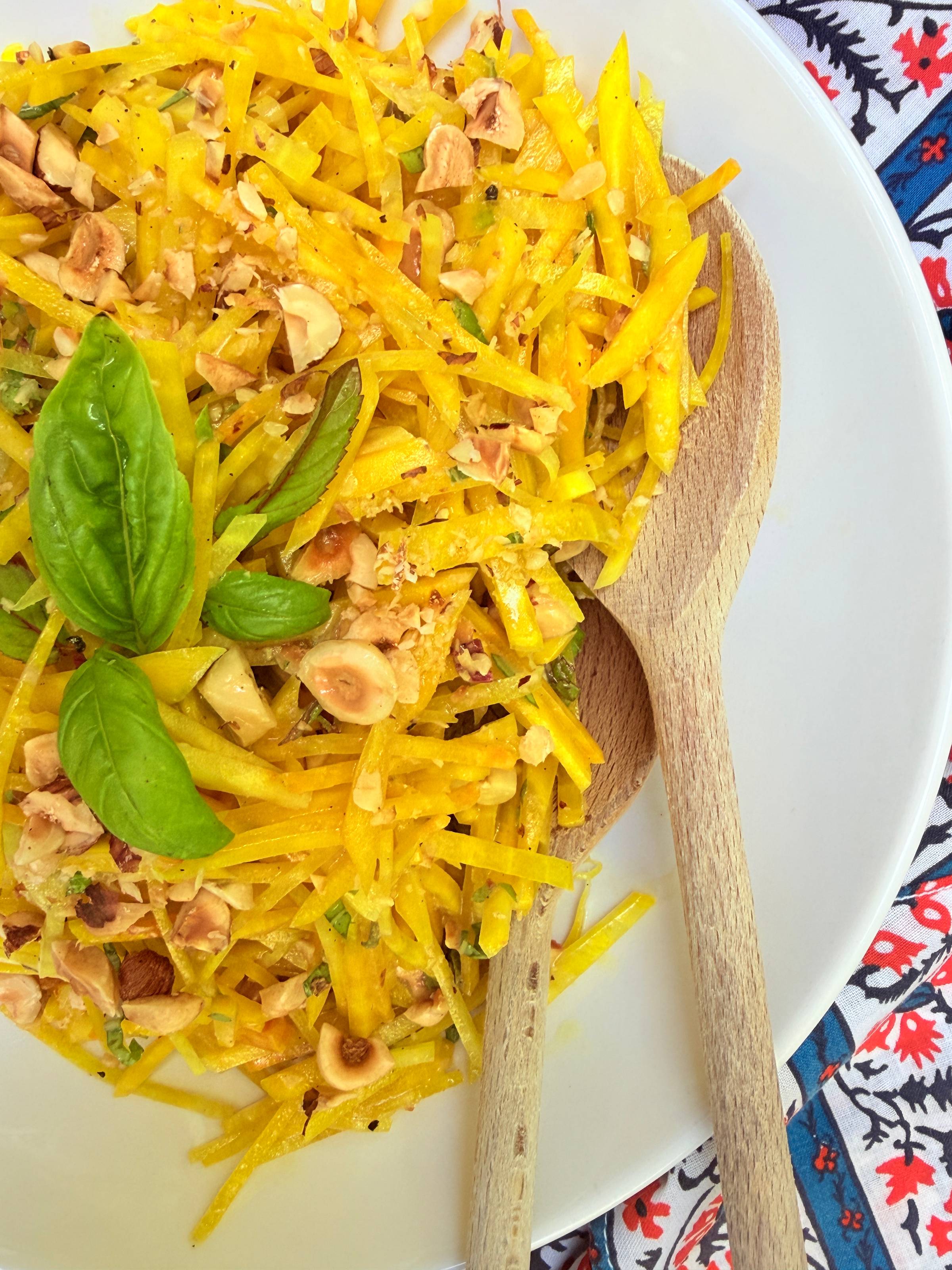 Raw Golden Beet Salad with Lemon Dijon Vinaigrette