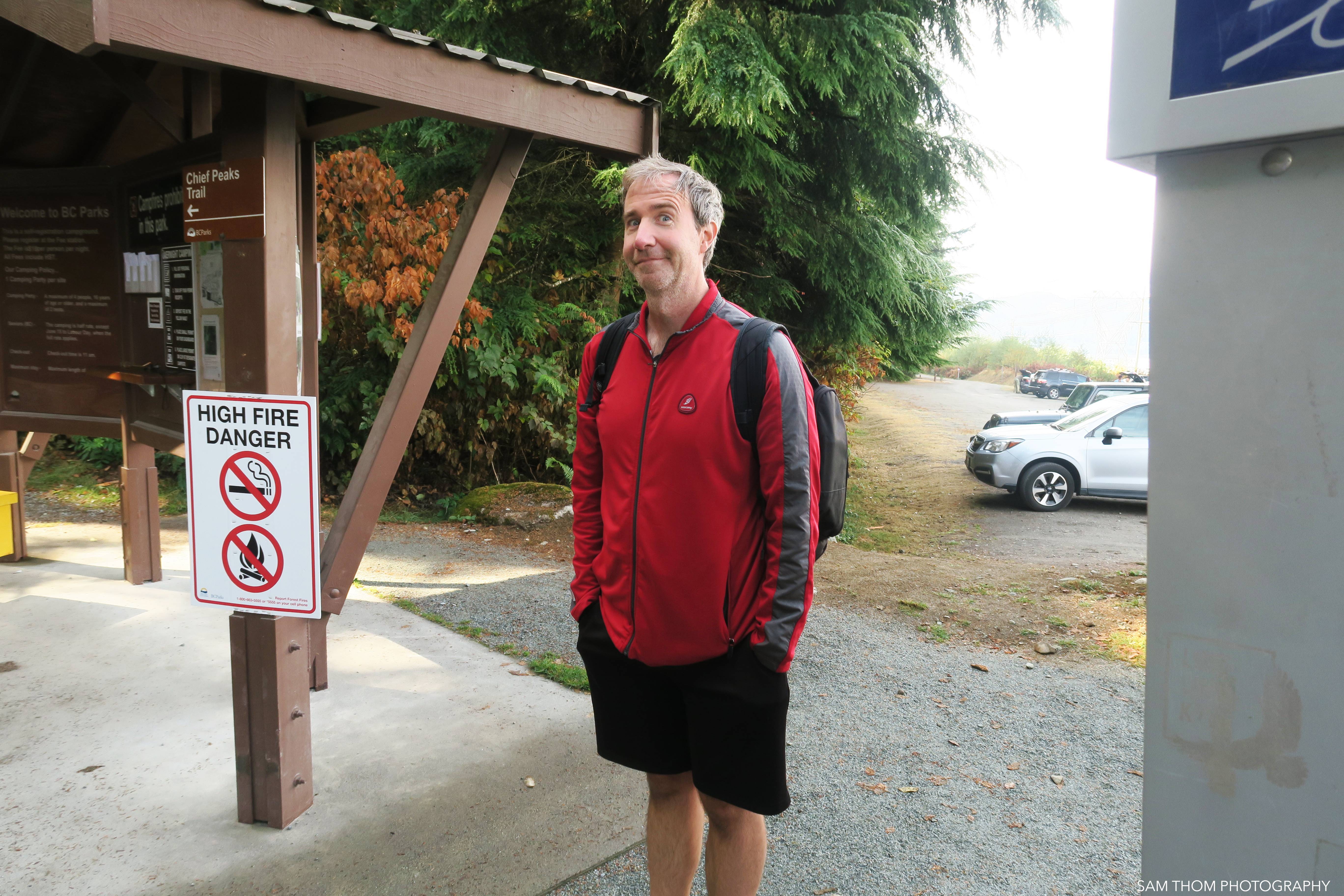 Me filming in Squamish for 13 Miles