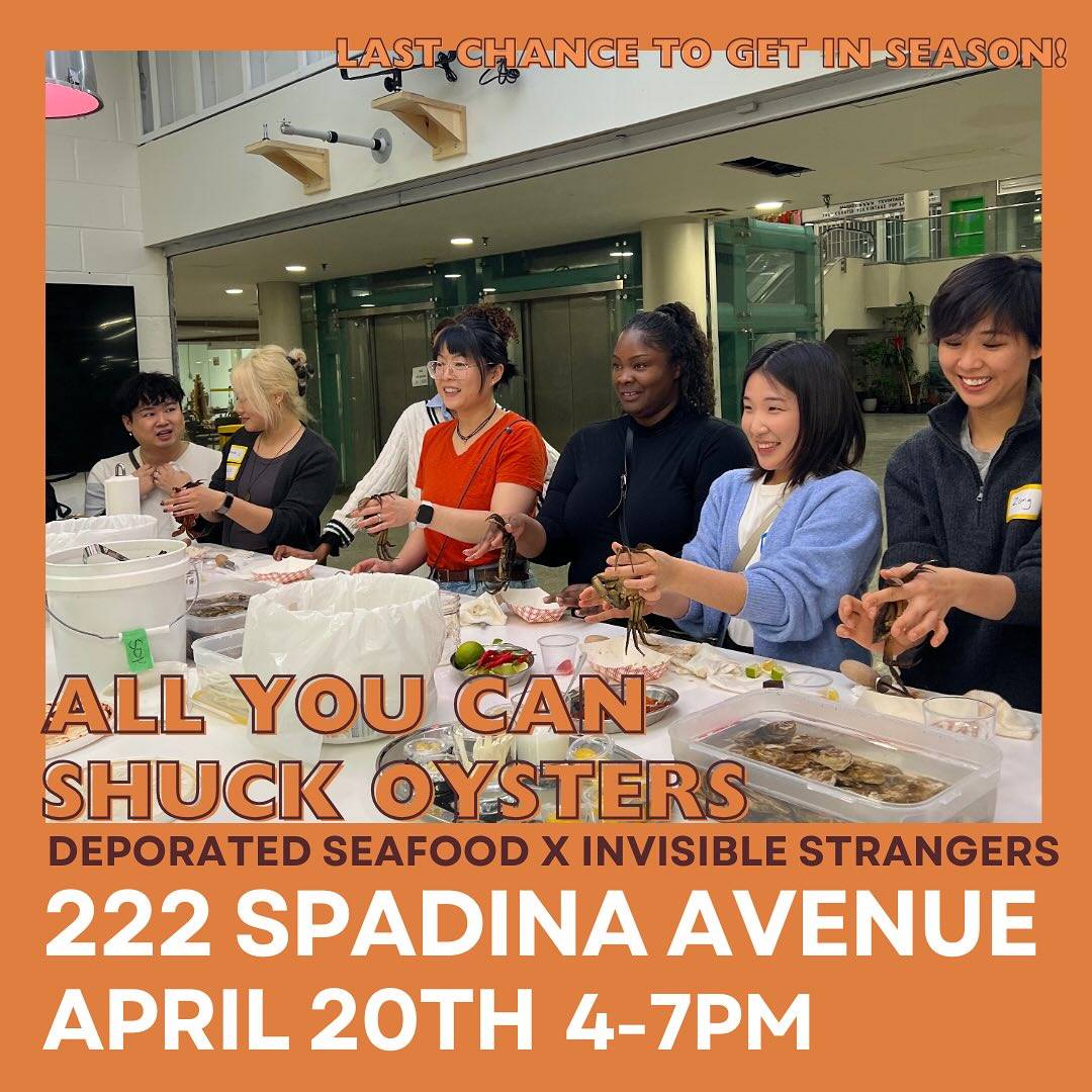 SUPRISE! 

You asked us and we listened! 

This is the  LAST CHANCE until THE FALL!

🦪🎉 We’re teaming up with Deporated Seafood for another fan- favourite oyster event. We sold out in February, so mark your calendars for our 

TICKET DROP. 

March 6th at 12pm

Get ready for 🦪✨👀