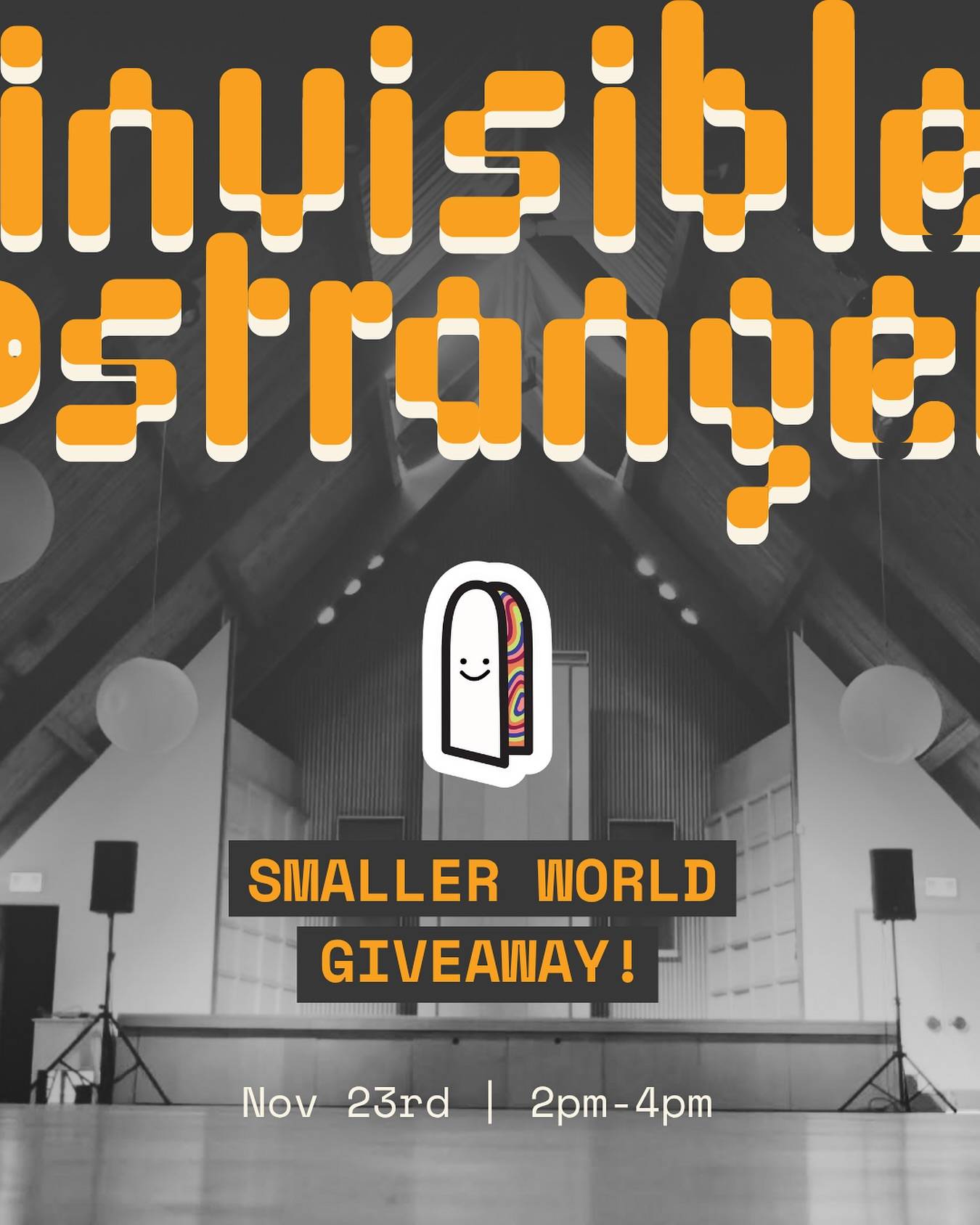 We’re wrapping up an incredible year — and you know we couldn’t end it without a little gift 🎁✨

We’ve teamed up with our friends @smallerworld.club for a special GIVEAWAY to celebrate our final event of 2025 this November! One lucky winner will snag a free ticket to our last event of the year 🎉

How to enter:
1️⃣ Like this post
2️⃣ Follow us @invisiblestrangers + @smallerworld.club
3️⃣ Share this post to your story
4️⃣ Comment 🎁

📆 1 winner will be randomly selected and announced on November 9th, 2025 via IG Story.

About Smaller World: 

Small talk kinda sucks - Smaller World is the opposite of that. It’s a private blog where you can share a thought at 2am, post about a book, or just say “today was hard” to your most important audience: your close friends. 

What makes it different:
• Write when you have the energy, read when you want to
• No pressure to be “on” or perform, because there’s no algorithm
• It’s okay to lurk. It’s okay to overshare. It’s okay to disappear for a month

We’d love you to join us, and stay as long as you need! 

#invisiblestrangers #giveaway #wewontalwaysbestrangers #torontoevents