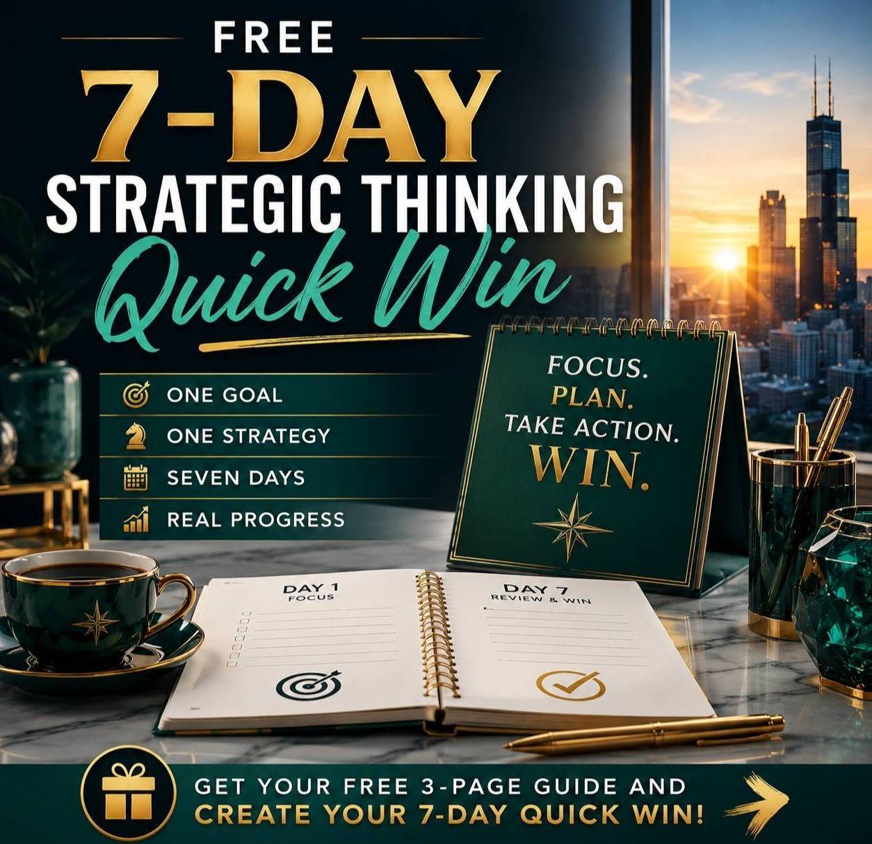 Free 7-Day Strategic Thinking Quick Win 3-Page Guide