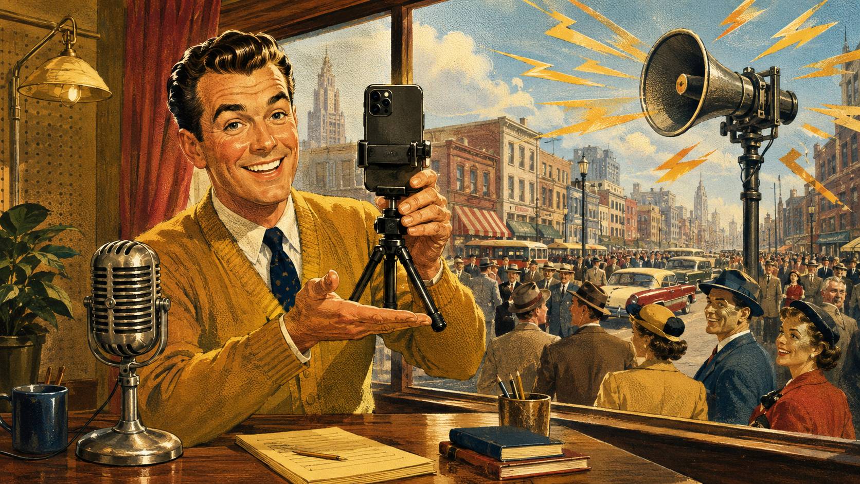 Ein Handy ist genug – du brauhst kein teures Equipment für deine Clips zum Podcast