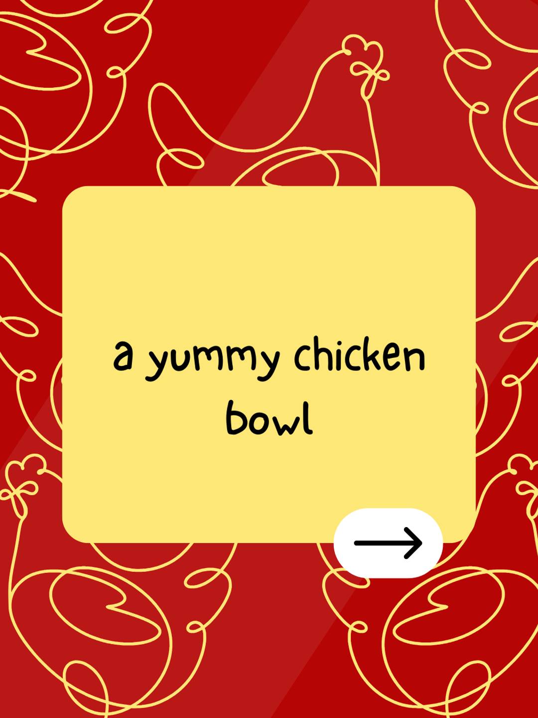 a yummy chicken bowl