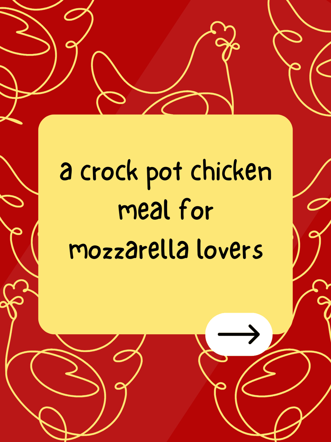 a crock pot chicken meal for mozzarella lovers