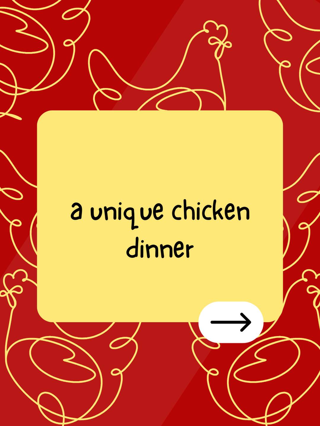 a unique chicken dinner
