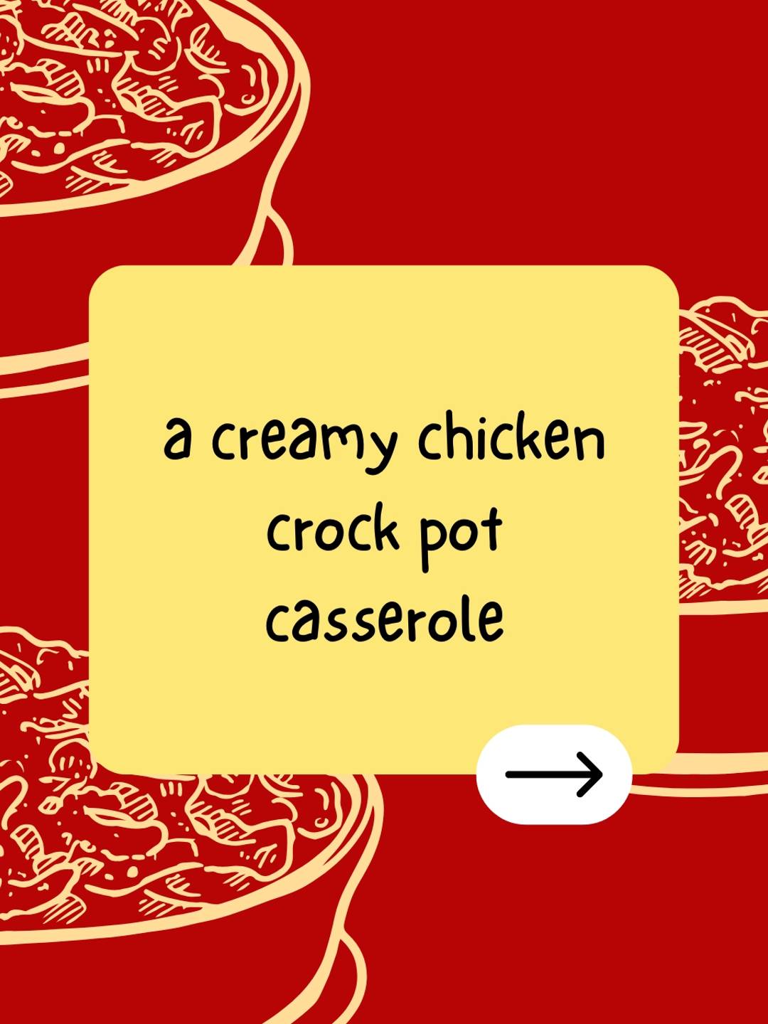 a creamy chicken crock pot casserole