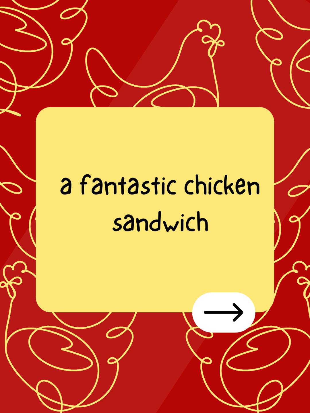 a fantastic chicken sandwich