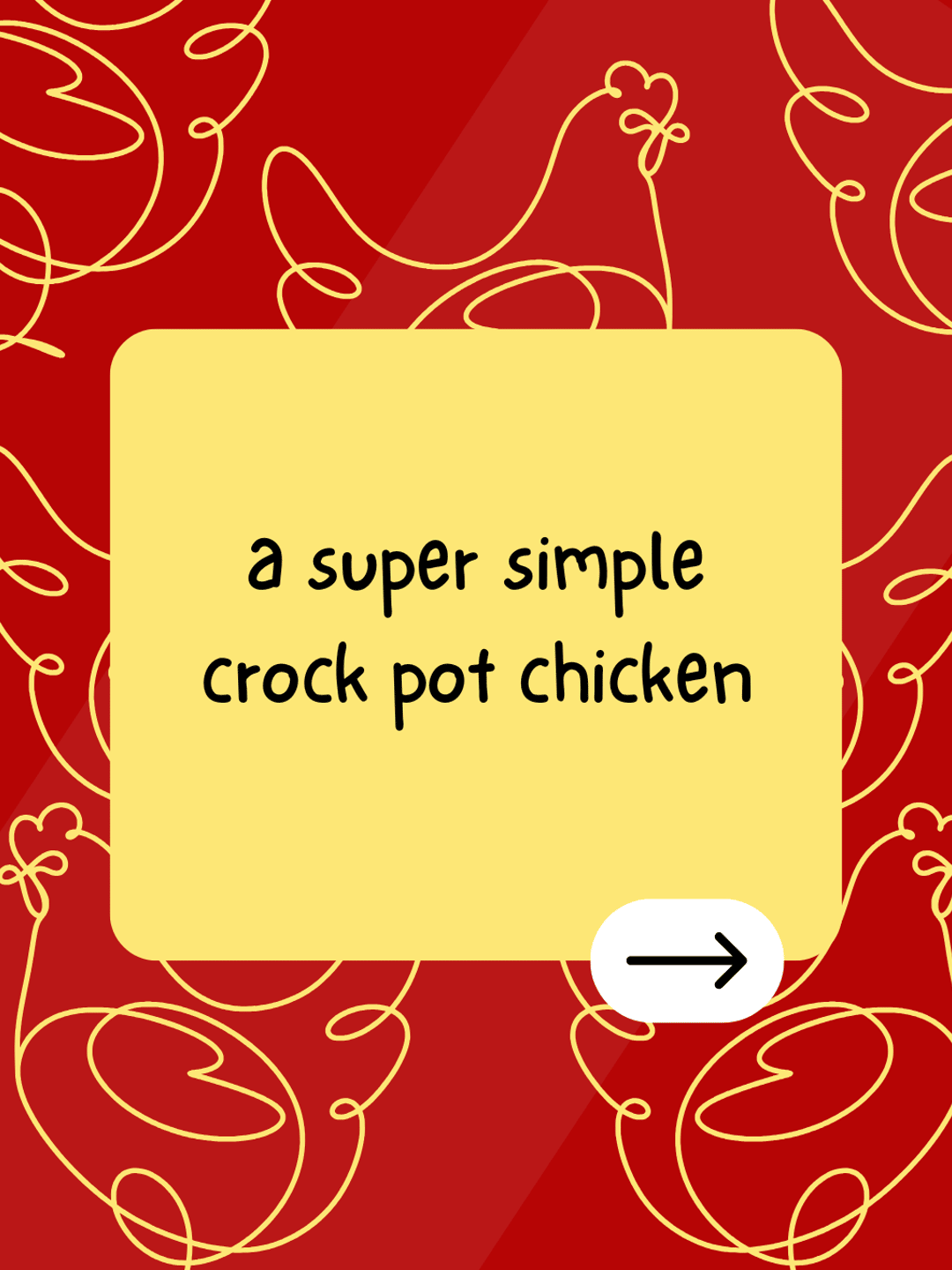 a super simple crock pot chicken