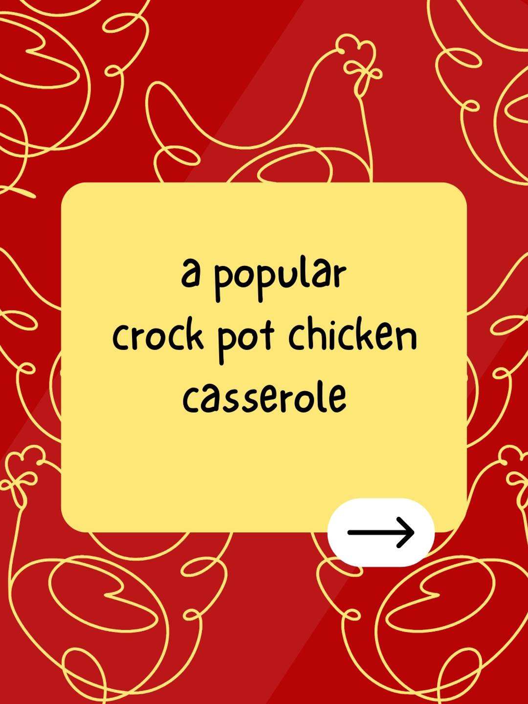 a popular crock pot chicken casserole