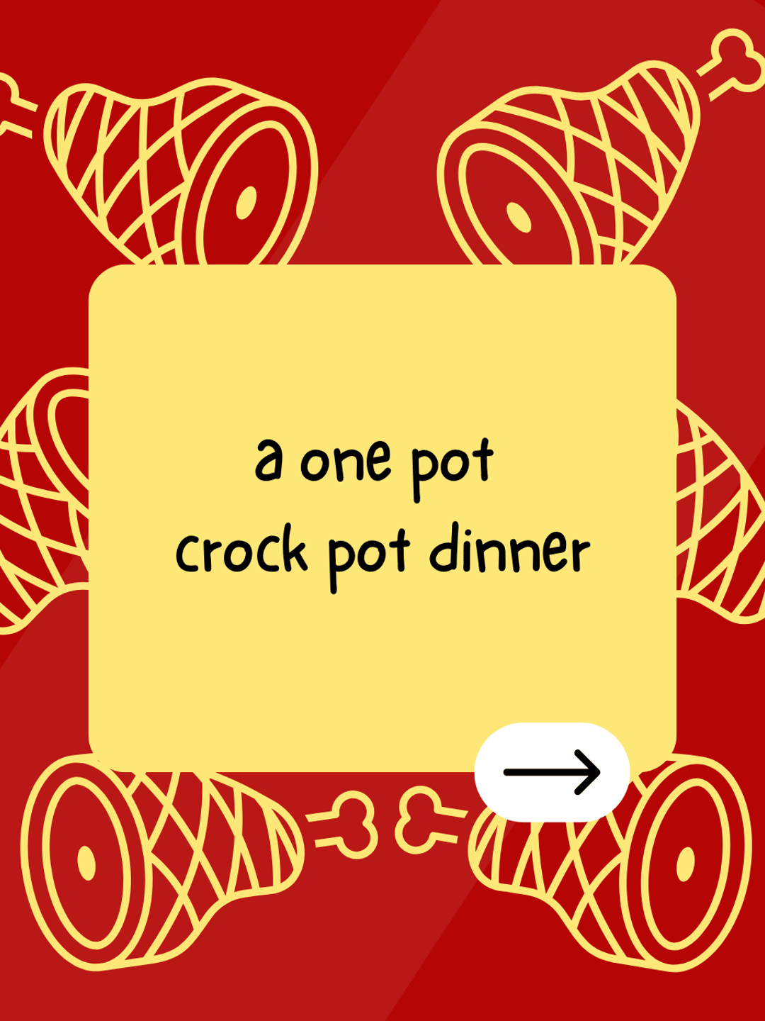 a one pot crock pot dinner