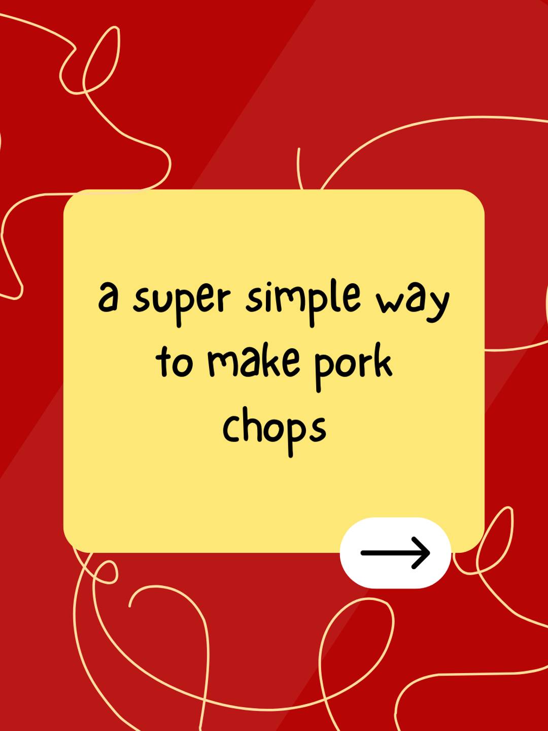 a super simple way to make pork chops