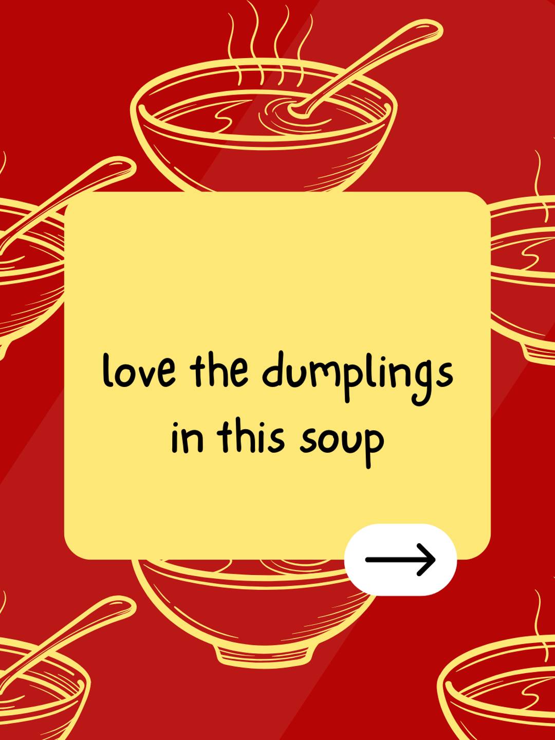 love the dumplings in this soup