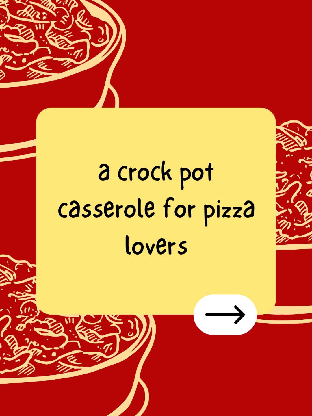 a crock pot casserole for pizza lovers
