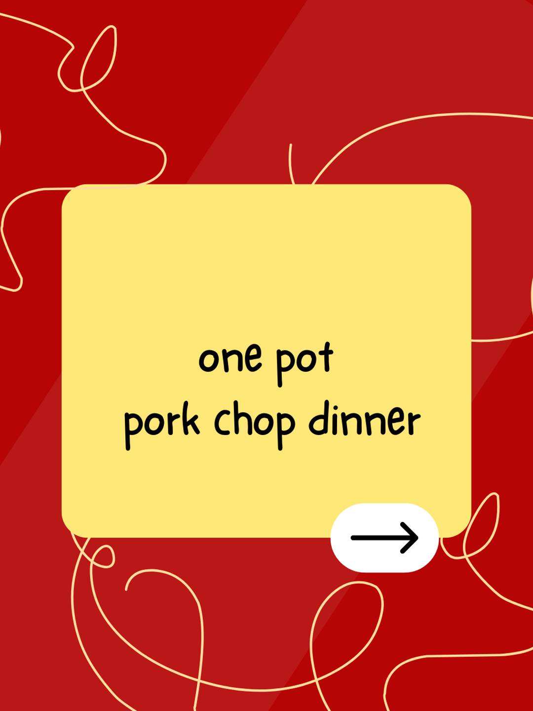 one pot  pork chop dinner