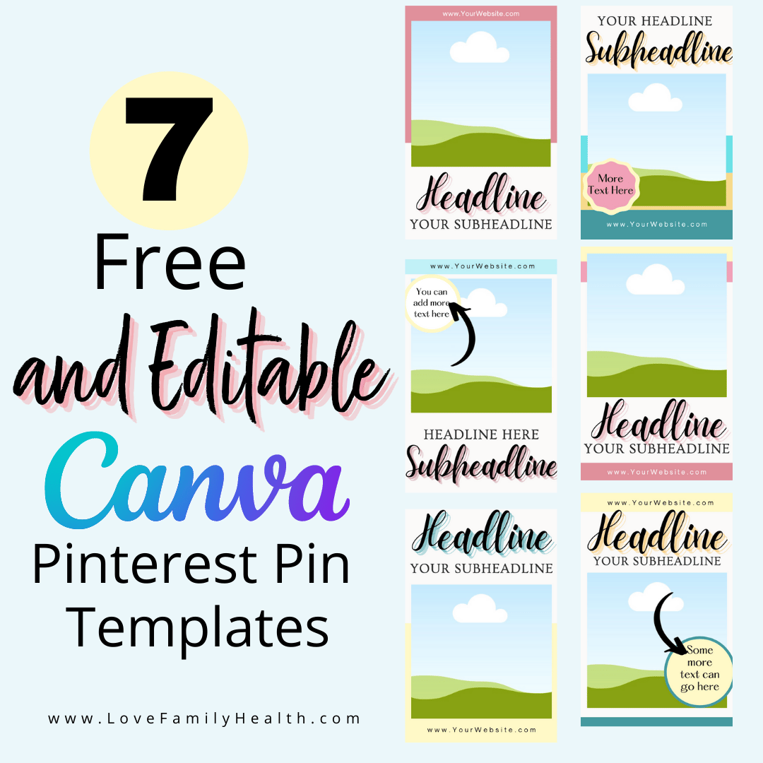 7 Free Pinterest Pin Templates