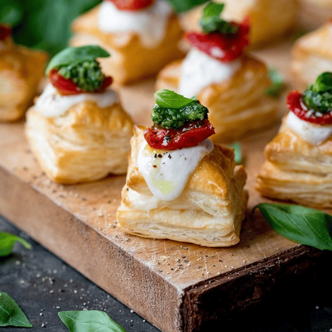 Caprese Pastry Bites