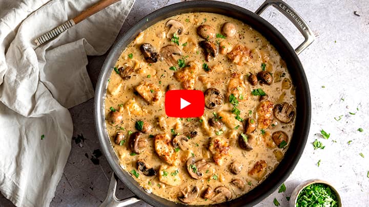 Creamy Chicken And Mushroom Casserole Video
