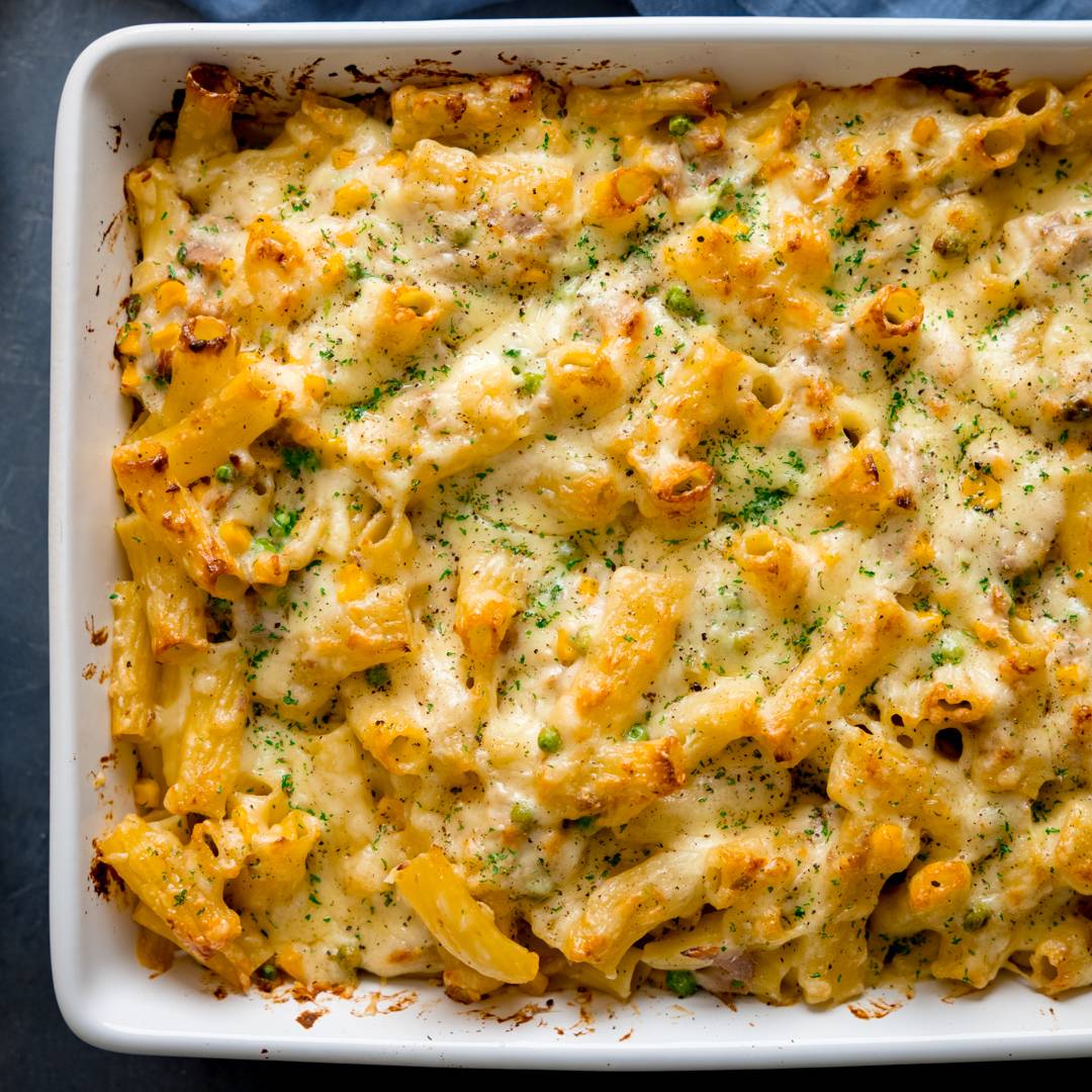 Creamy Tuna Pasta Bake Recipe