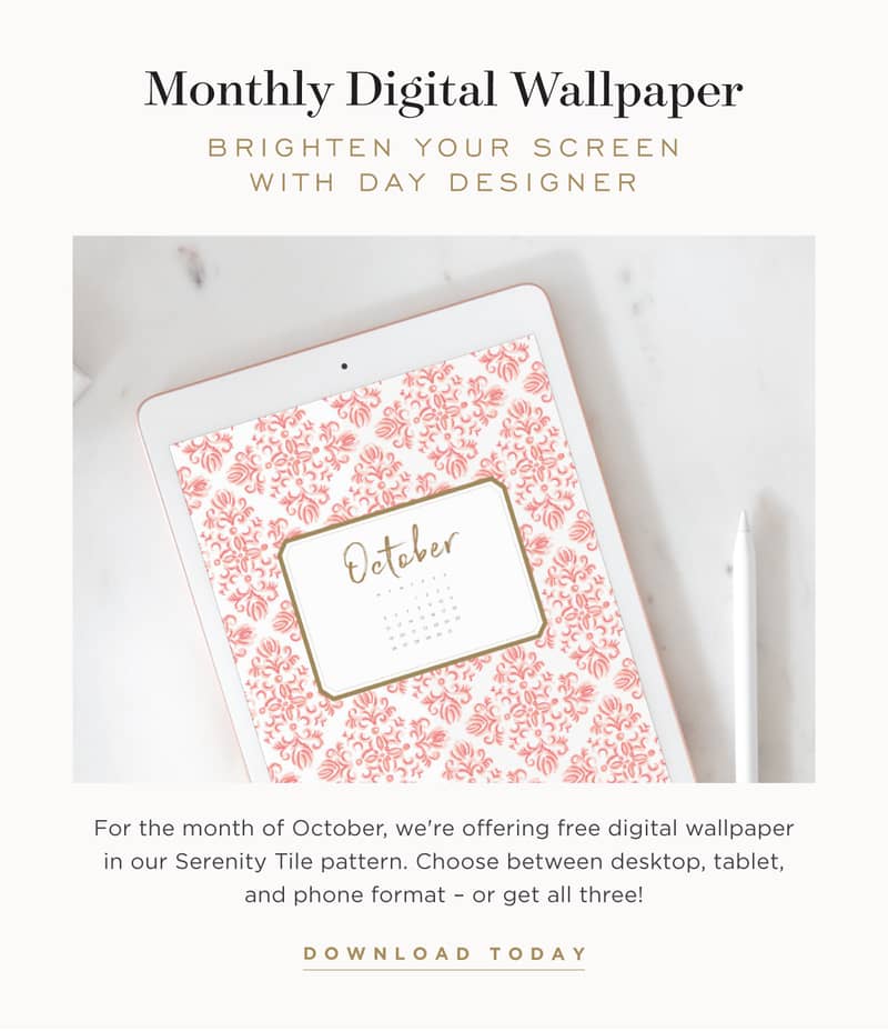 Monthly digital wallpaper.