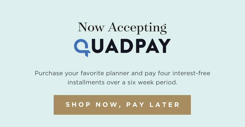 Now Accepting QuadPay.