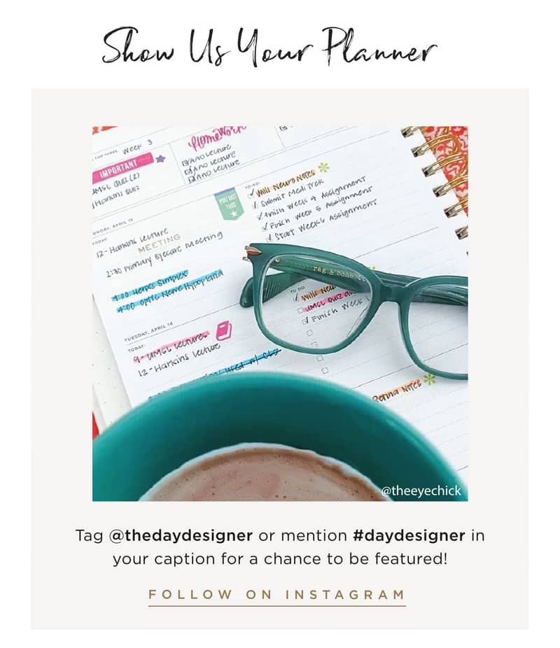 Show Us Your Planner For A Chance To Be Featured.