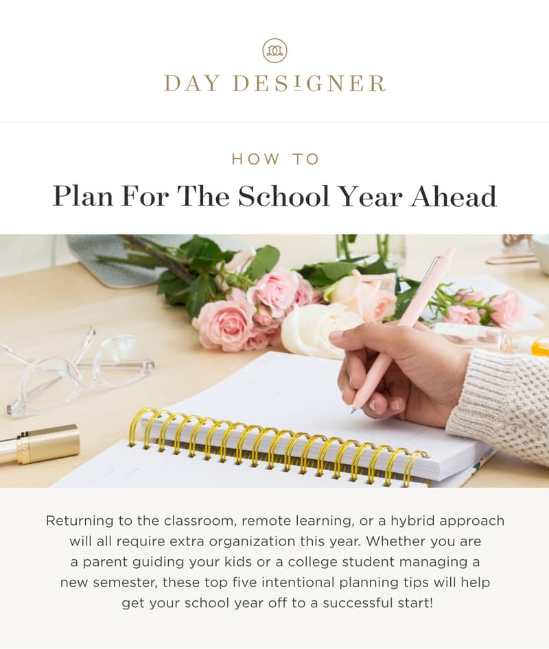 How to Plan for the School Year Ahead