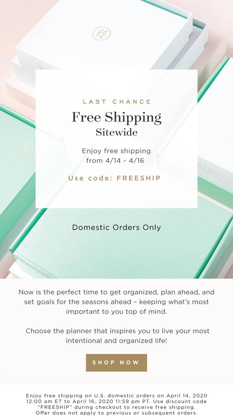 Last Day! Shop Now!