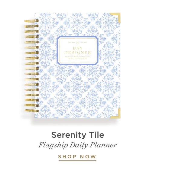Flagship Daily Planner in Serenity Tile.