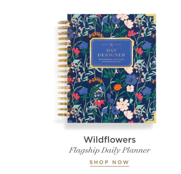 Flagship Daily Planner in Wildflowers.