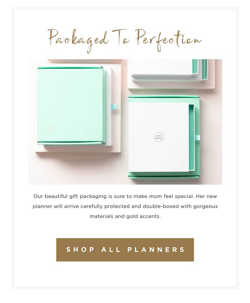 Packaged to perfection. Shop all planners!