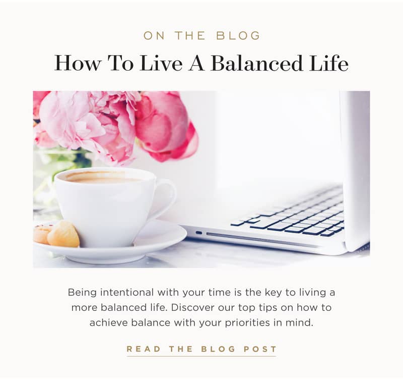 How to Live a Balanced Life.