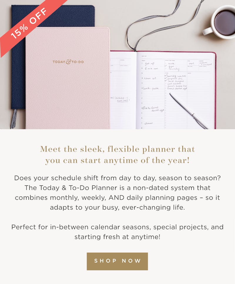 Meet the sleek, flexible planner that you can start anytime of the year!
