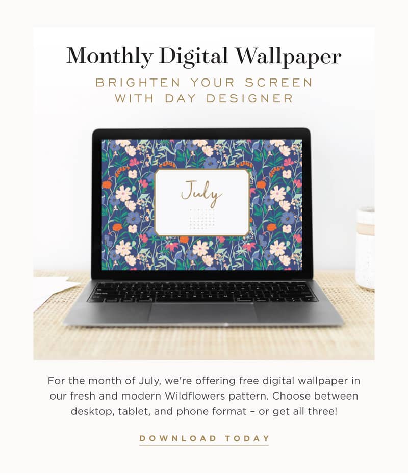 Free digital wallpaper for July.