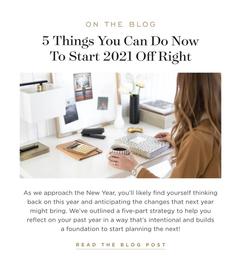 5 Things You Can Do Right Now to Start 2021 Off Right.