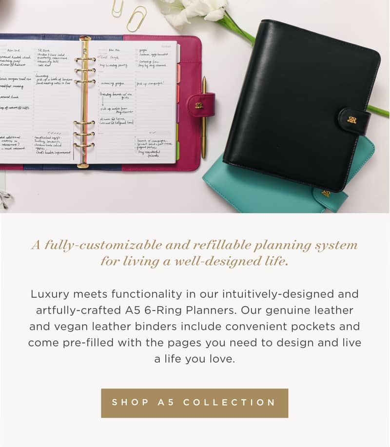 A fully-customizable and refillable planning system for living a well-designed life.