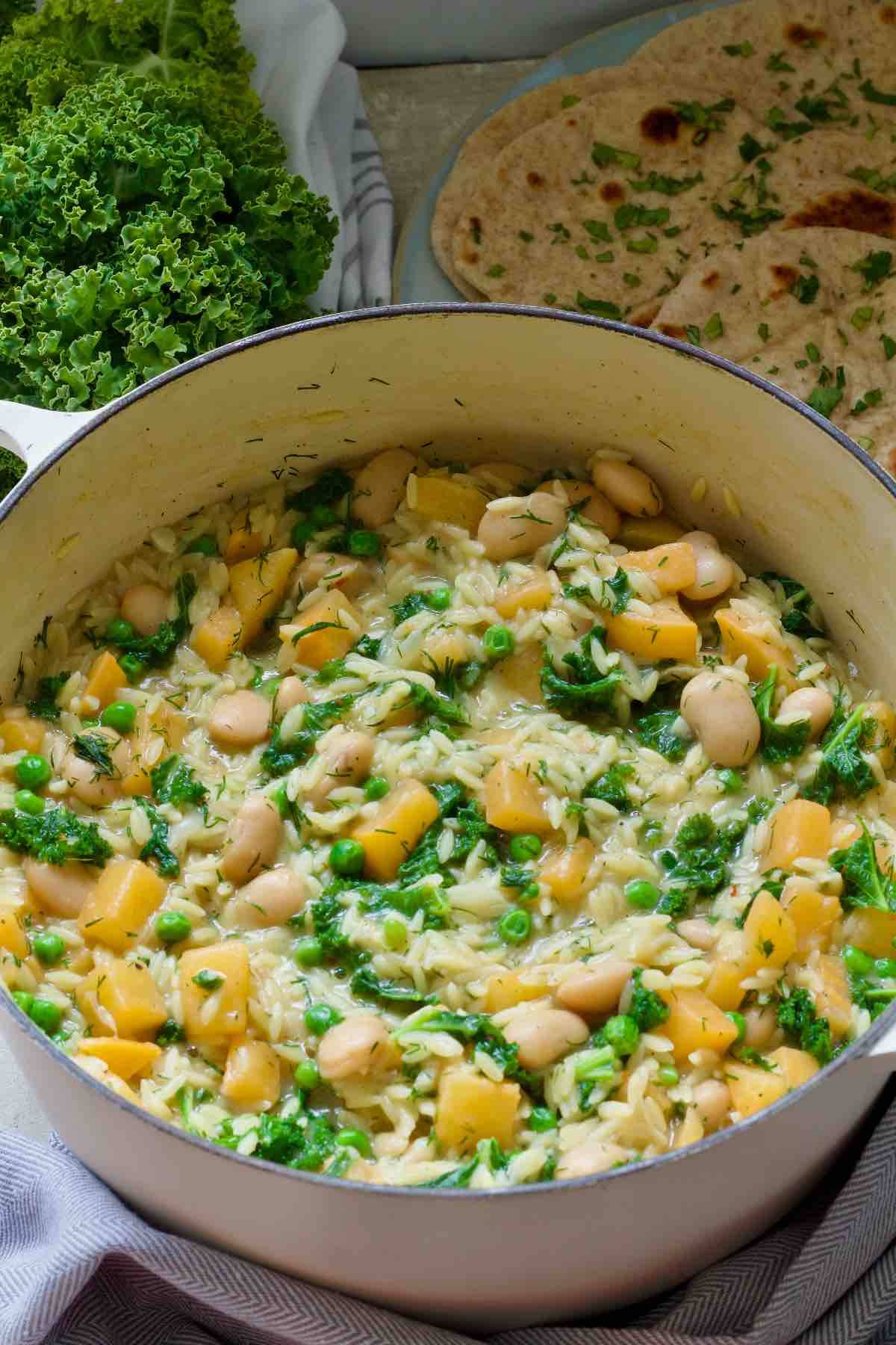 Creamy Braised Swede Orzo