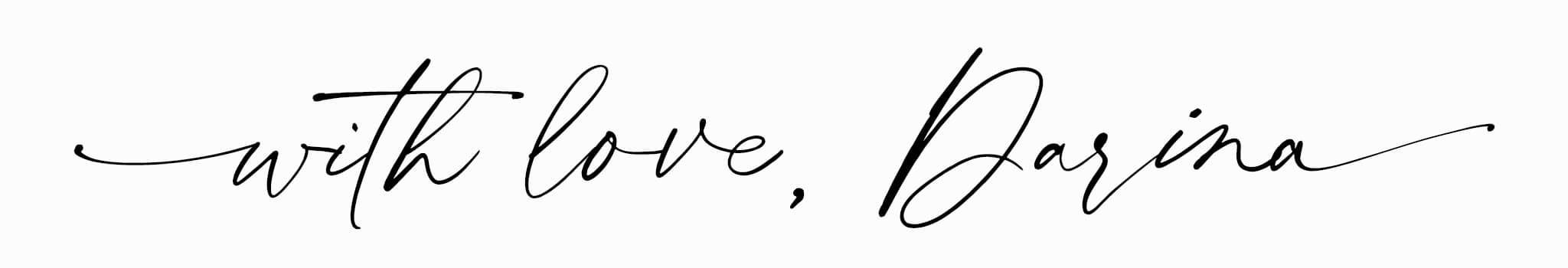 with love, Darina