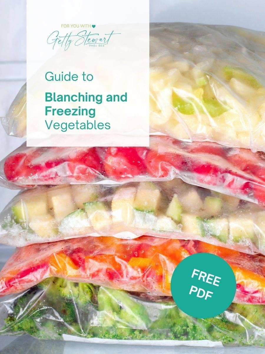 cover of free blanching freezing guide