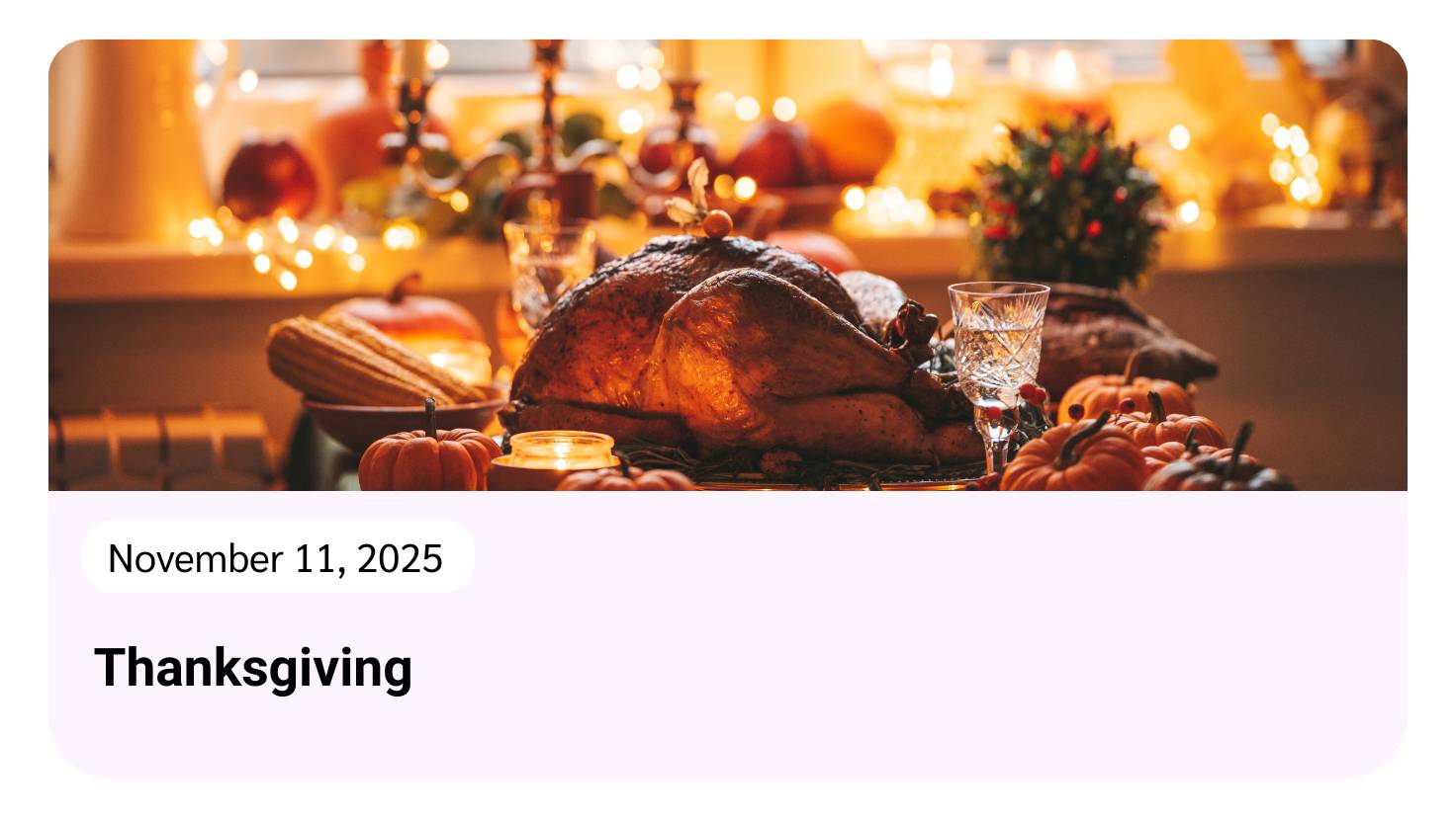 Thanksgiving Record from MYNDIFY