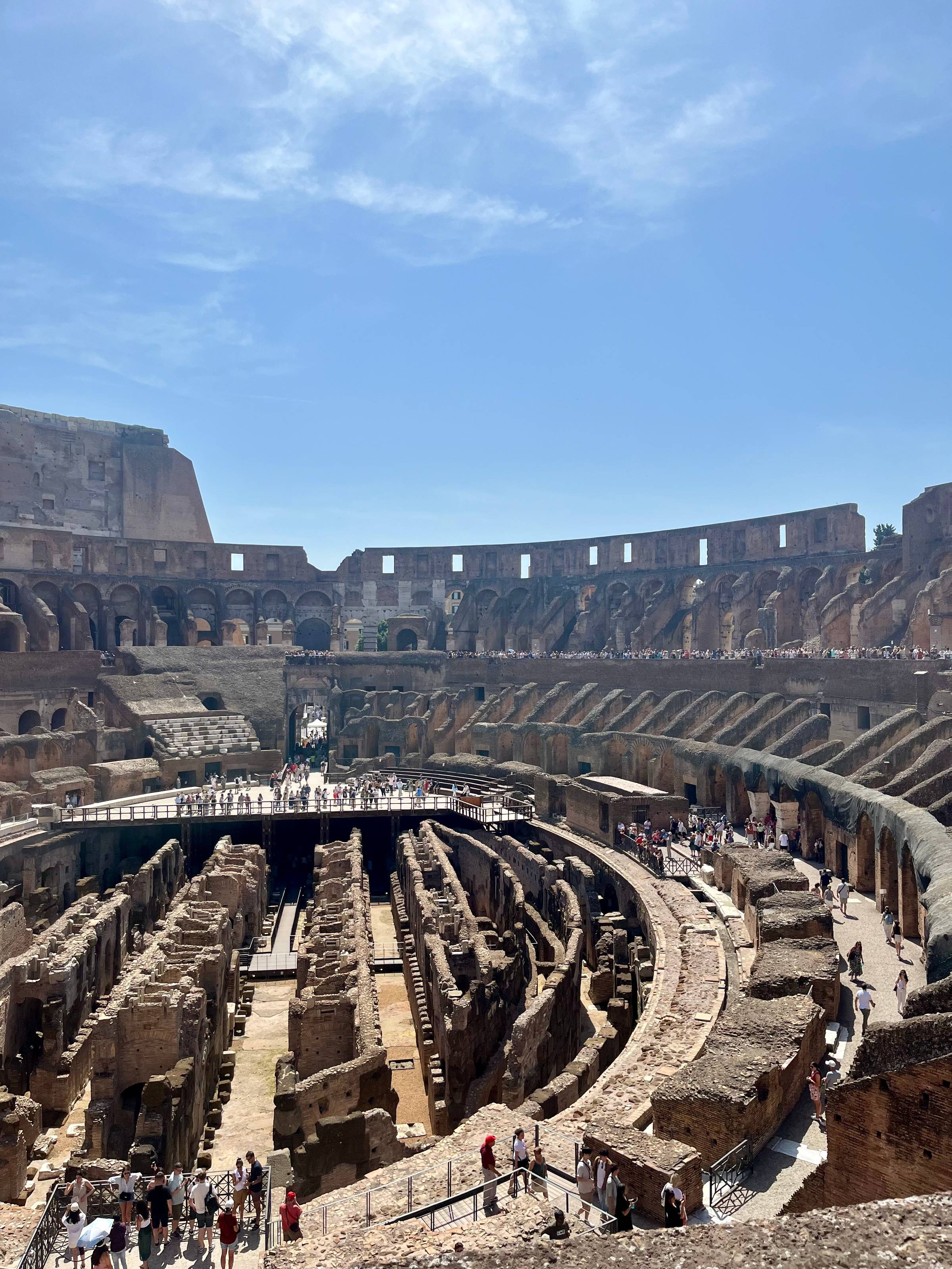 Interior view of the Colosseum 