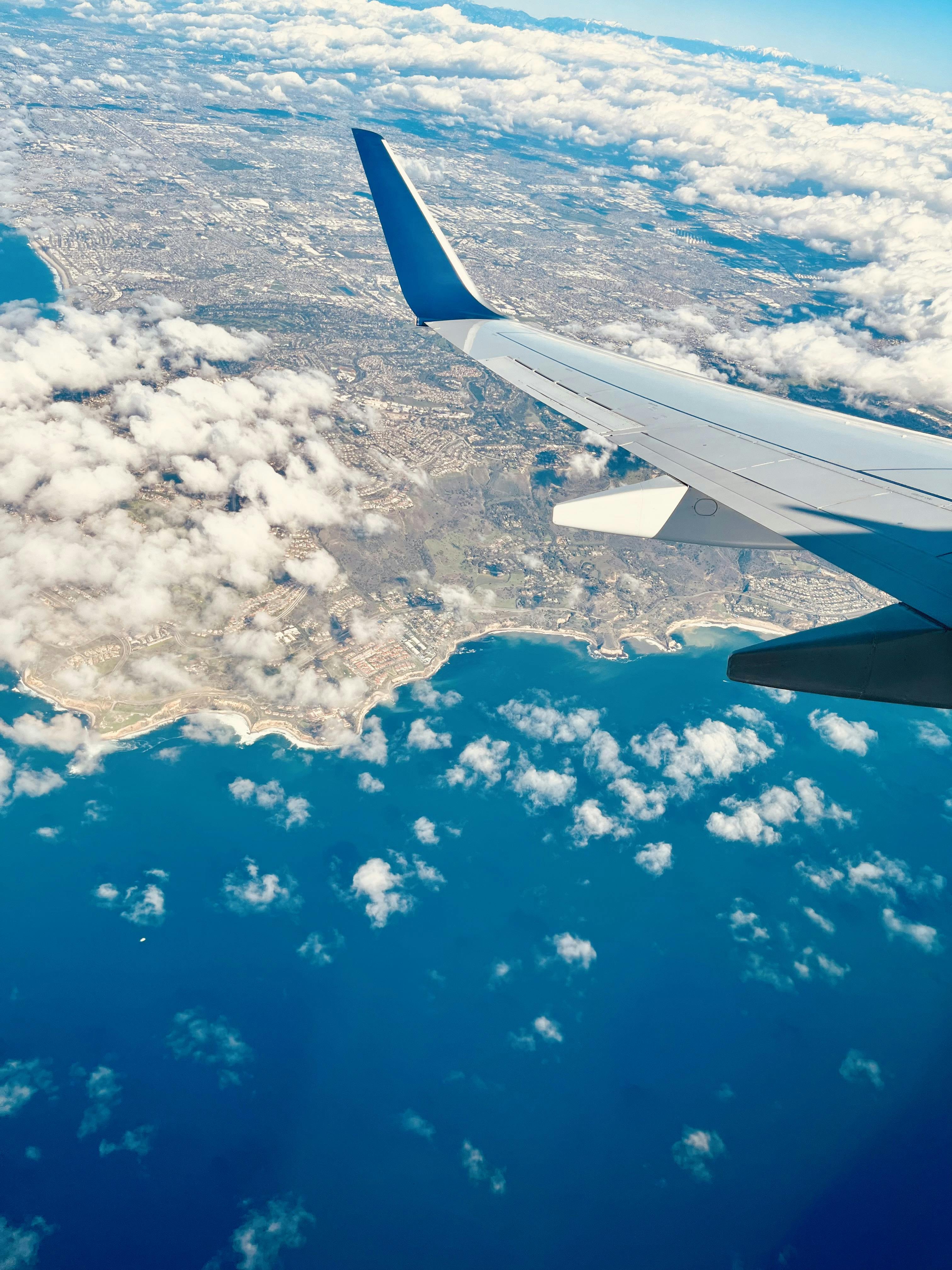 Flight departing LAX