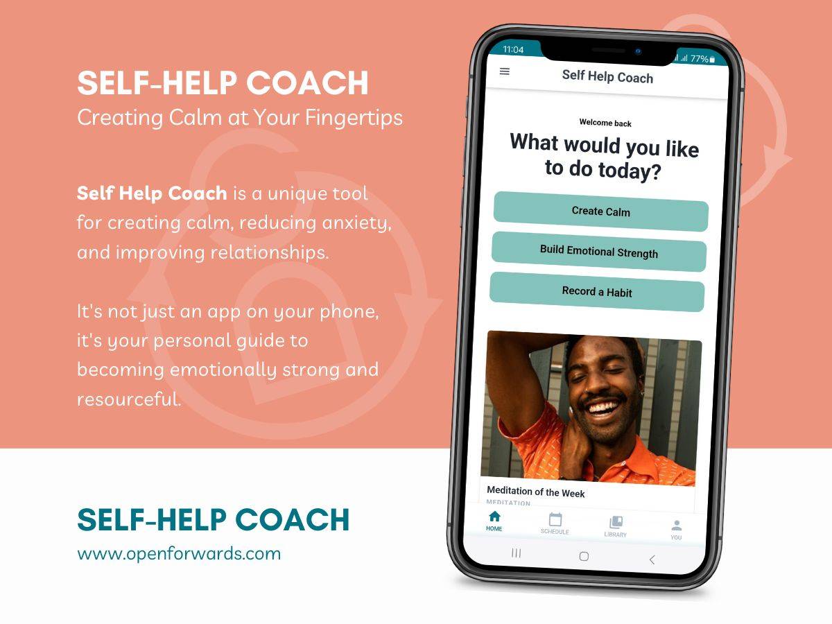 Self Help Coach. Creating calm at your fingertips