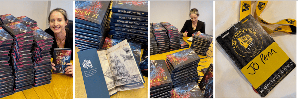 thriller author signing hardback books
