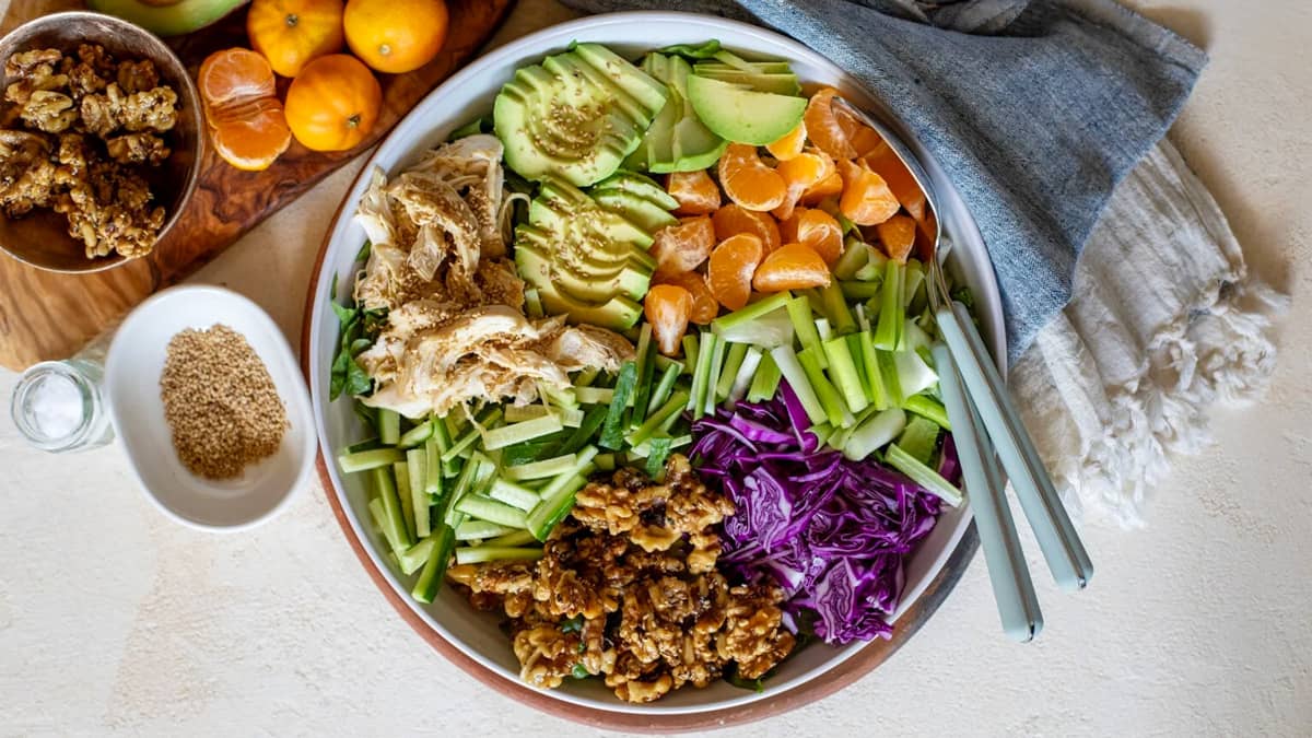 crunchy romaine salad recipe