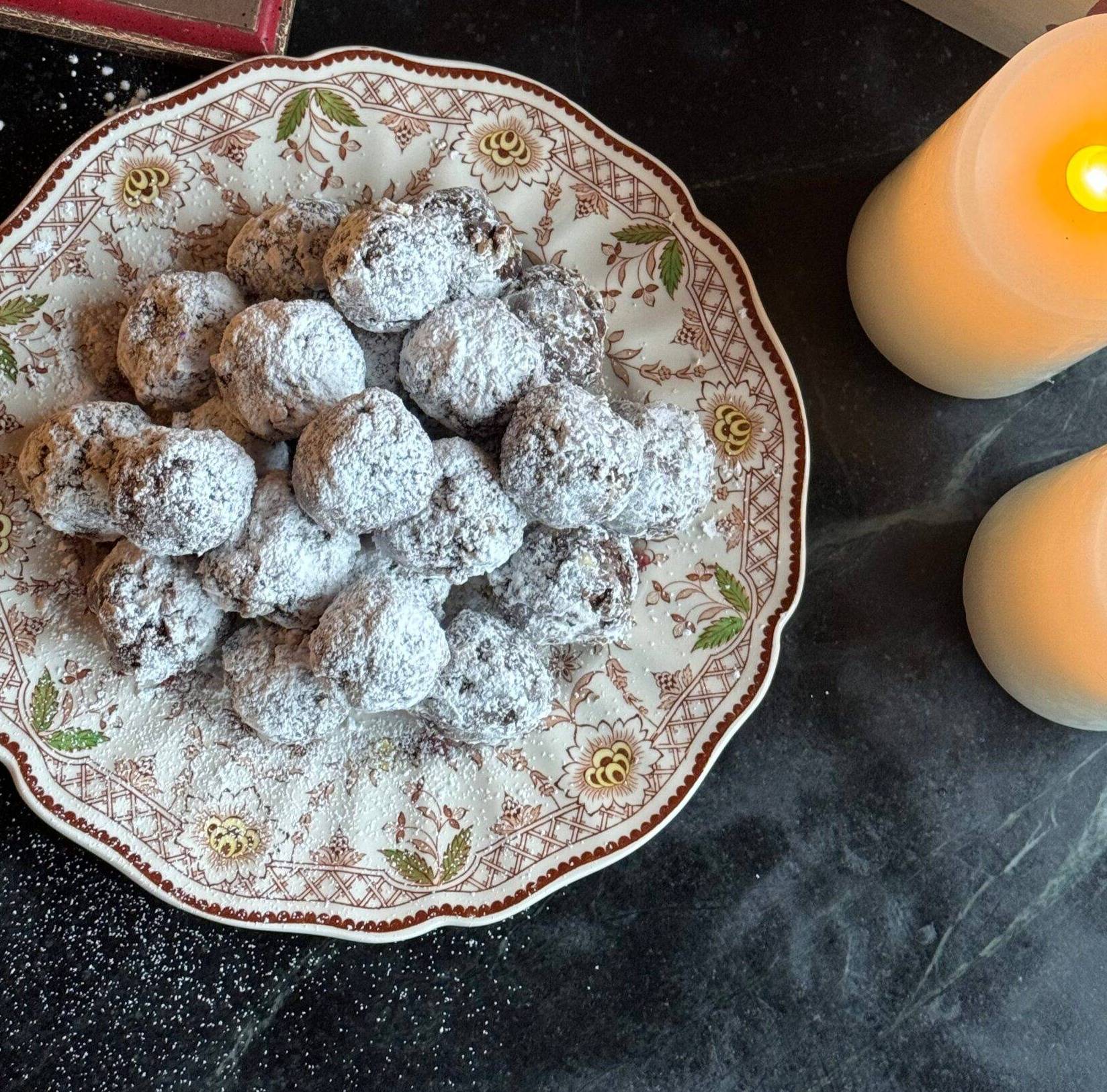 No-bake Rum Balls are an easy holiday cookie treat